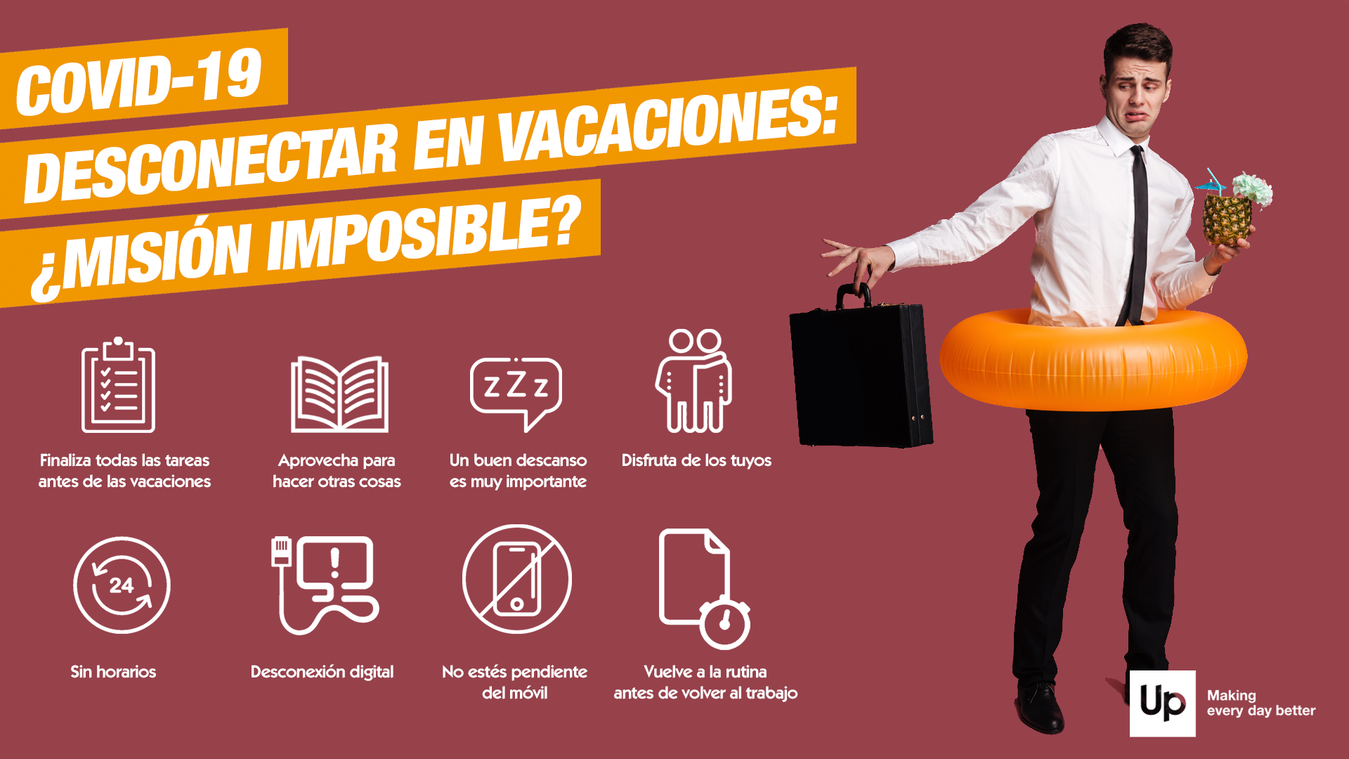 Up Spain da las claves para la desconexión en verano