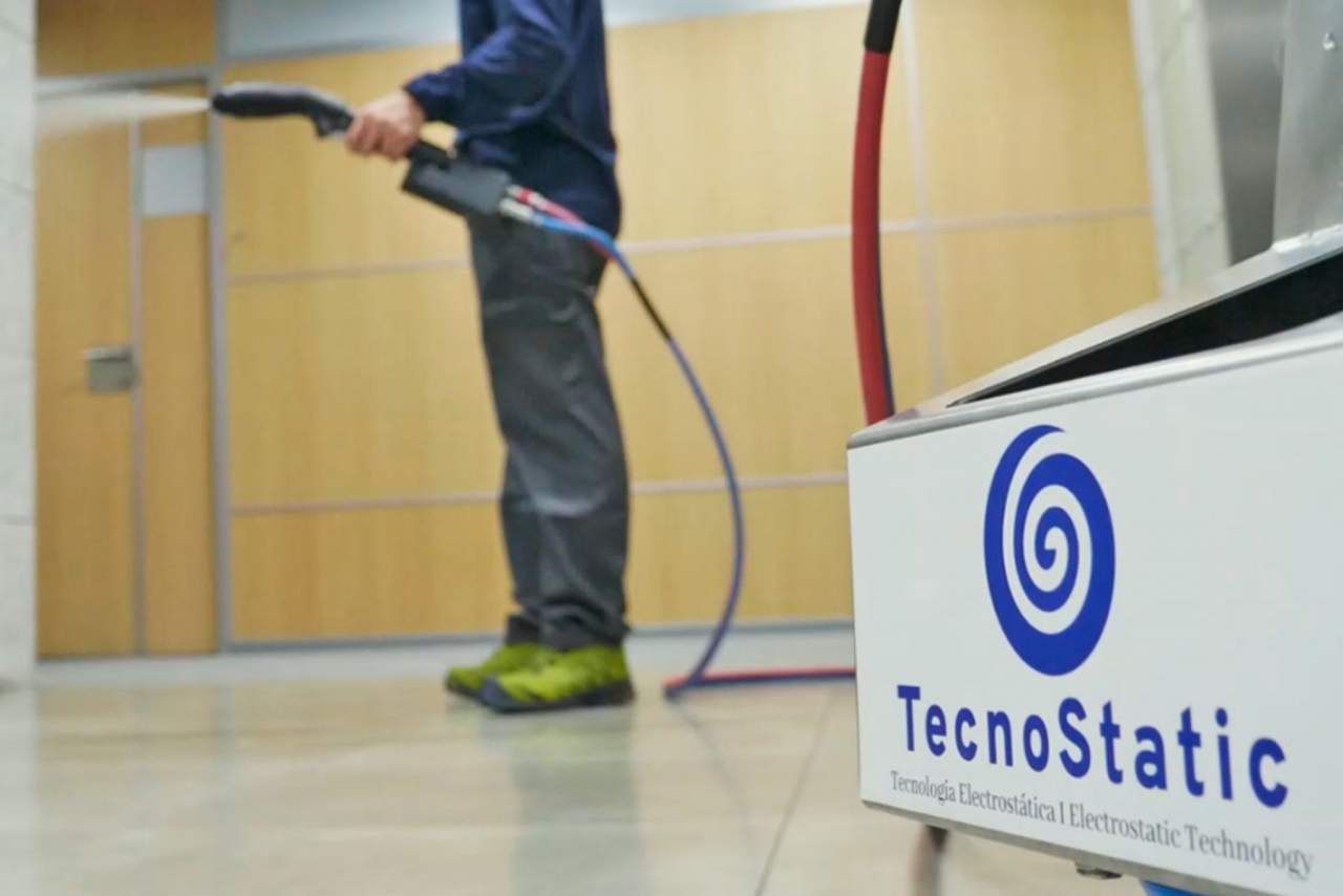 La desinfección se simplifica y profundiza: desinfección electroestática equipos
