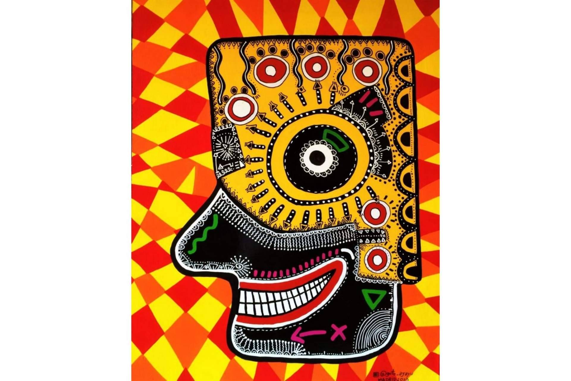 El artista Guto Ajayu crea arte mediante la combinación entre lo histórico y contemporáneo: antique cultures, pop art & street art