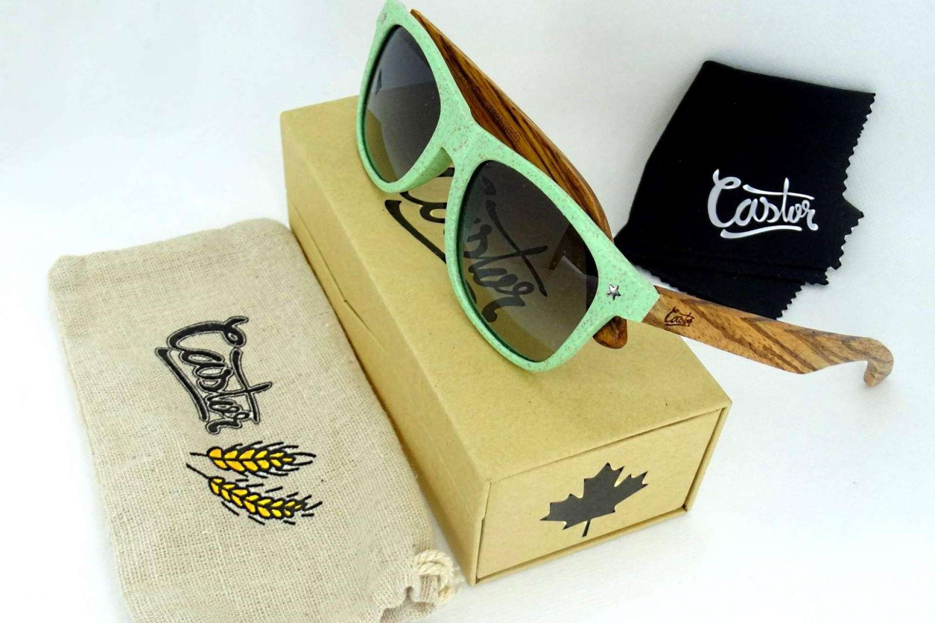 Castor Sunglasses ofrece gafas de sol fabricadas a partir de fibra de paja de trigo