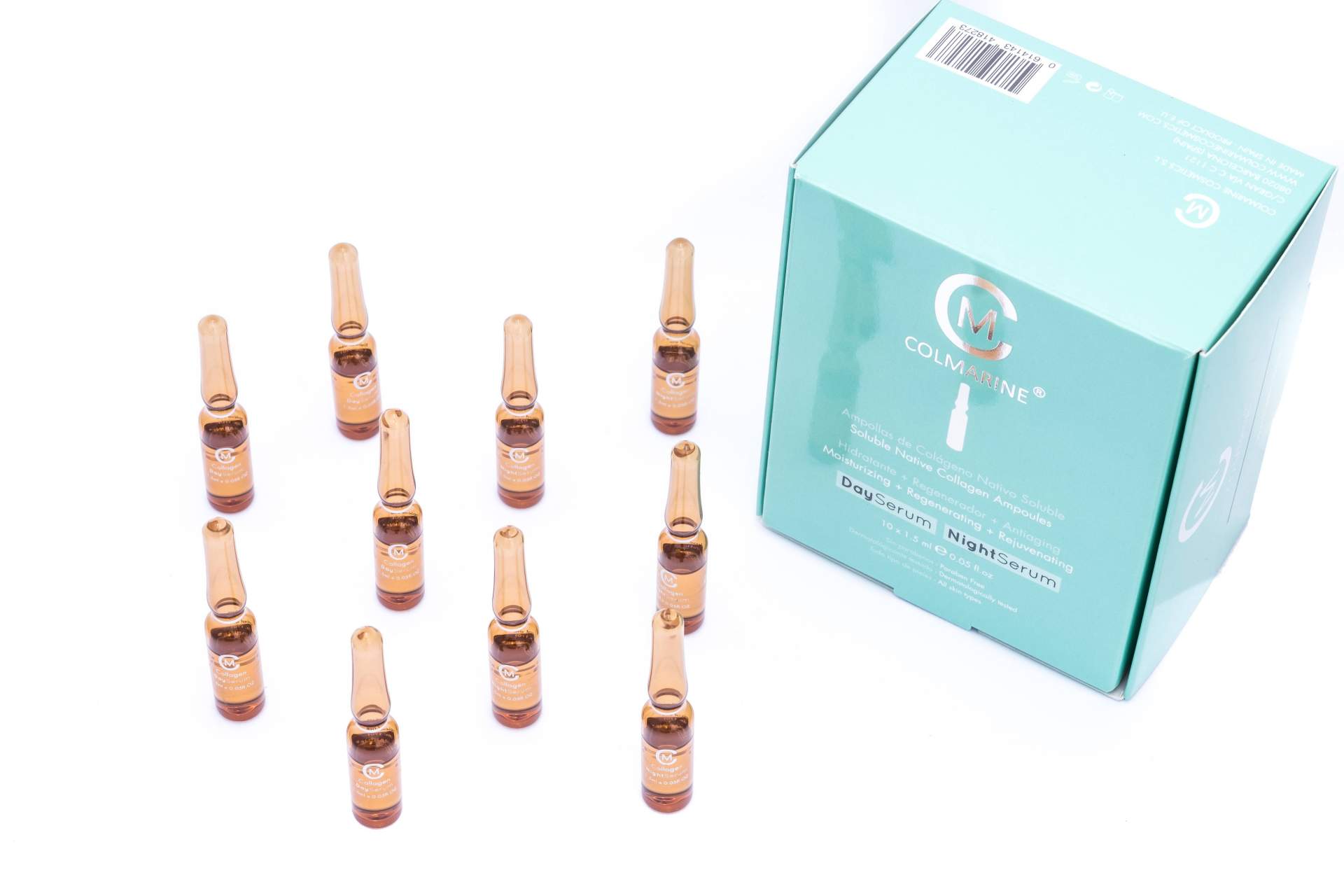 Colmarine Cosmetics, ampollas faciales de colágeno y ácido hialurónico