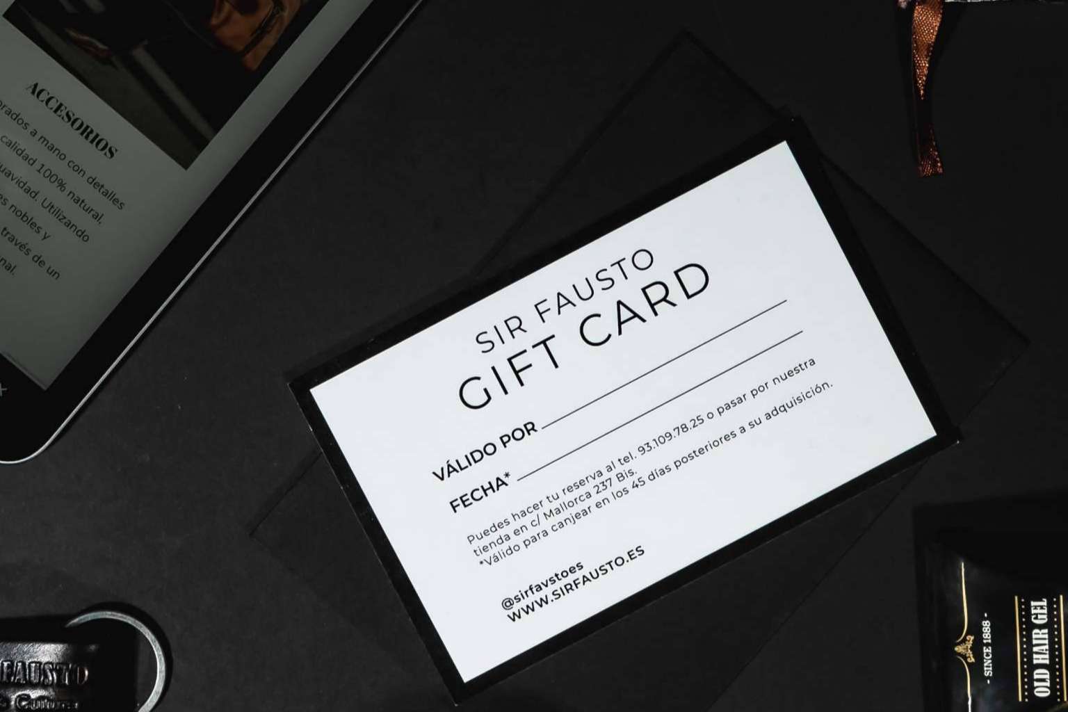 La gift card de Sir Fausto, un buen regalo de Navidad y Reyes Magos para los hombres que cuidan su aspecto