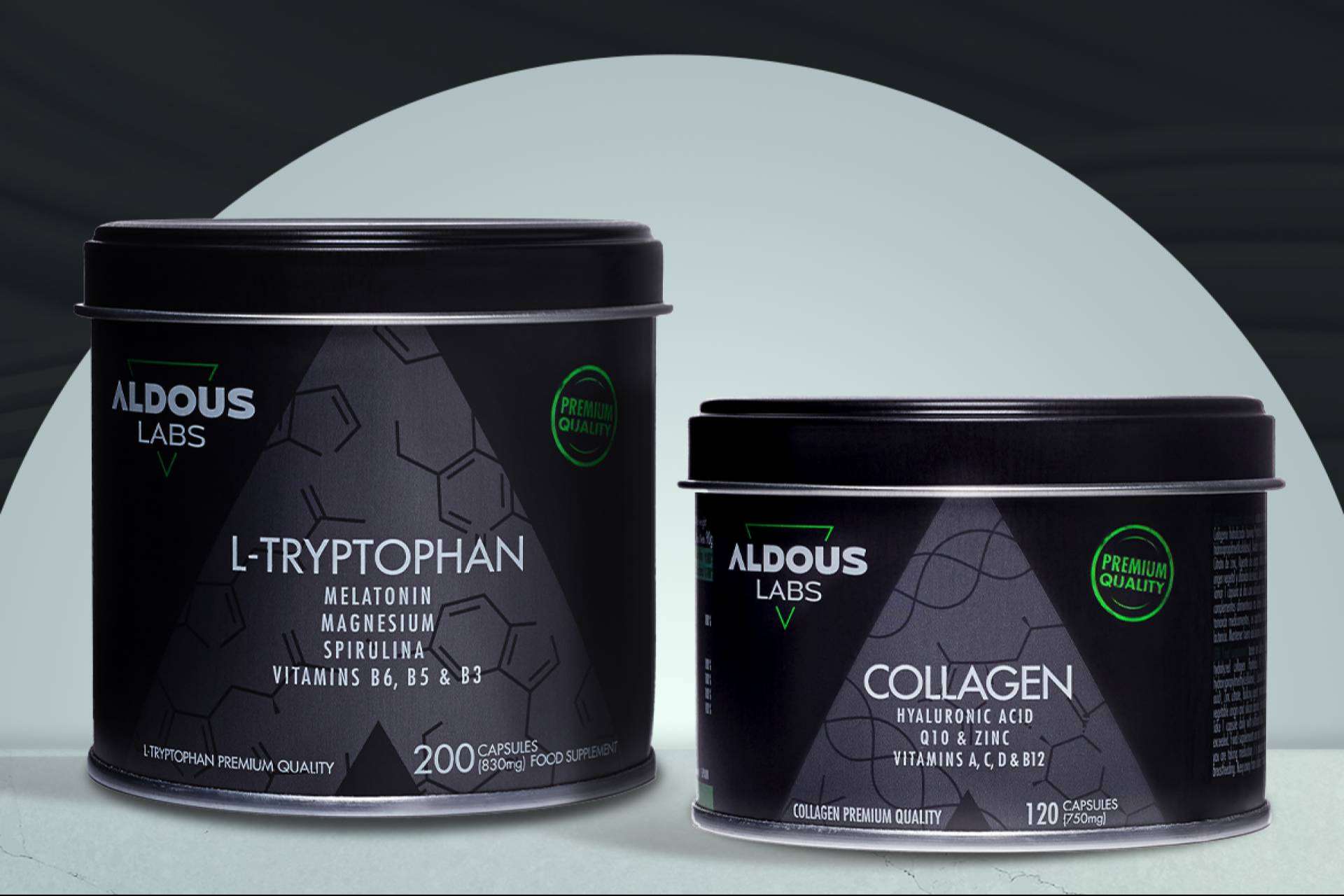 Colágeno y Triptófano con Melatonina, los nuevos productos exitosos de Aldous Bio