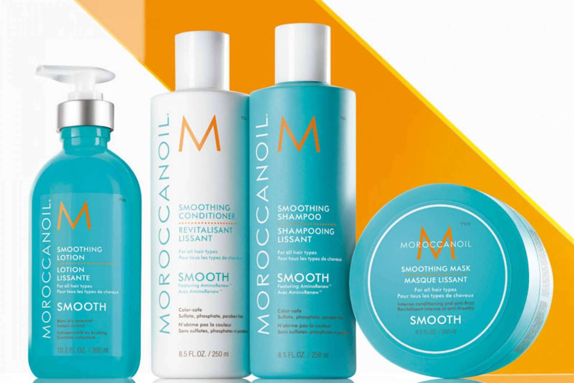 Controlar el encrespado fácilmente con la línea Moroccanoil Smooth de Llarcó