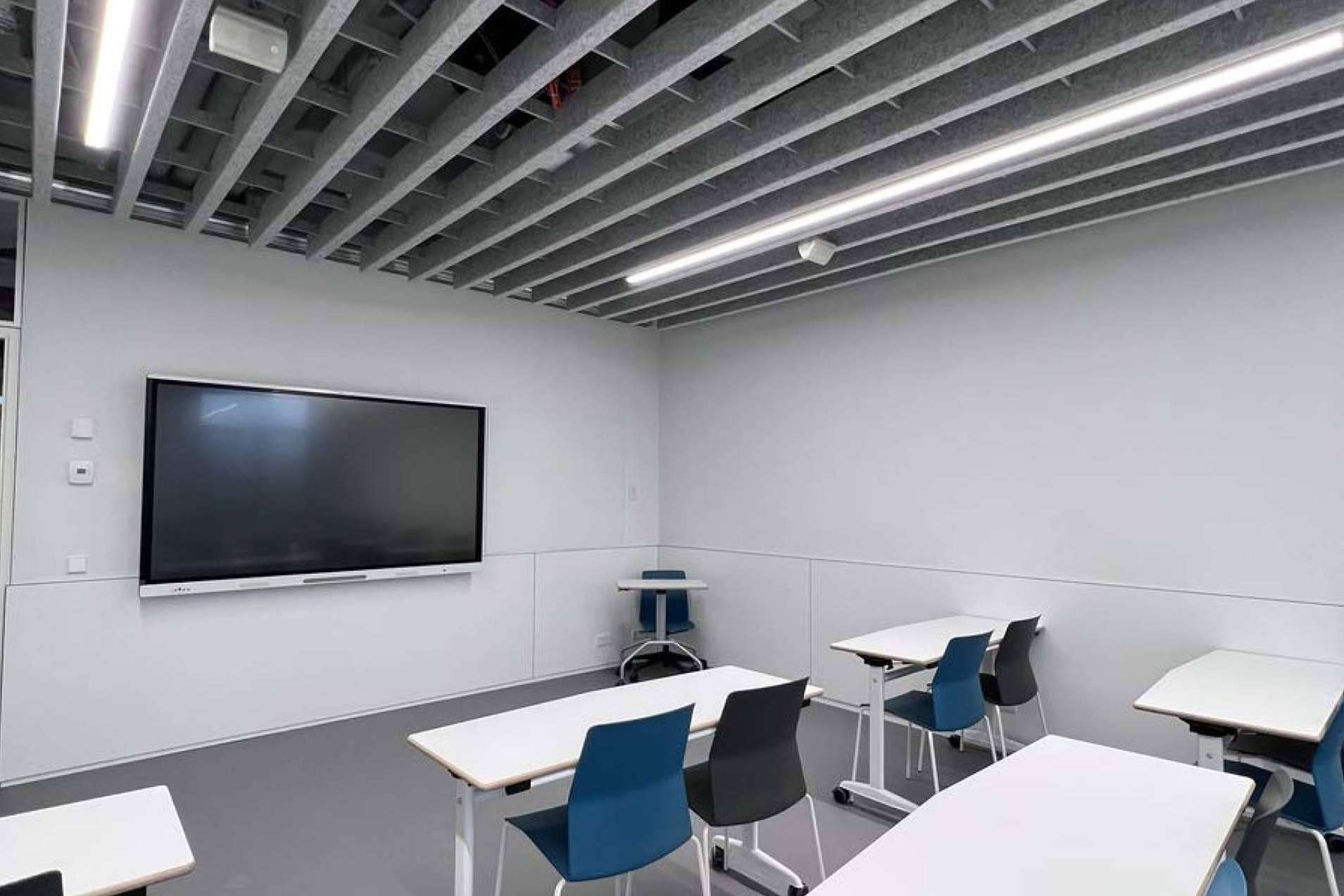 El nuevo sistema modular de absorción acústica, Luxineco
