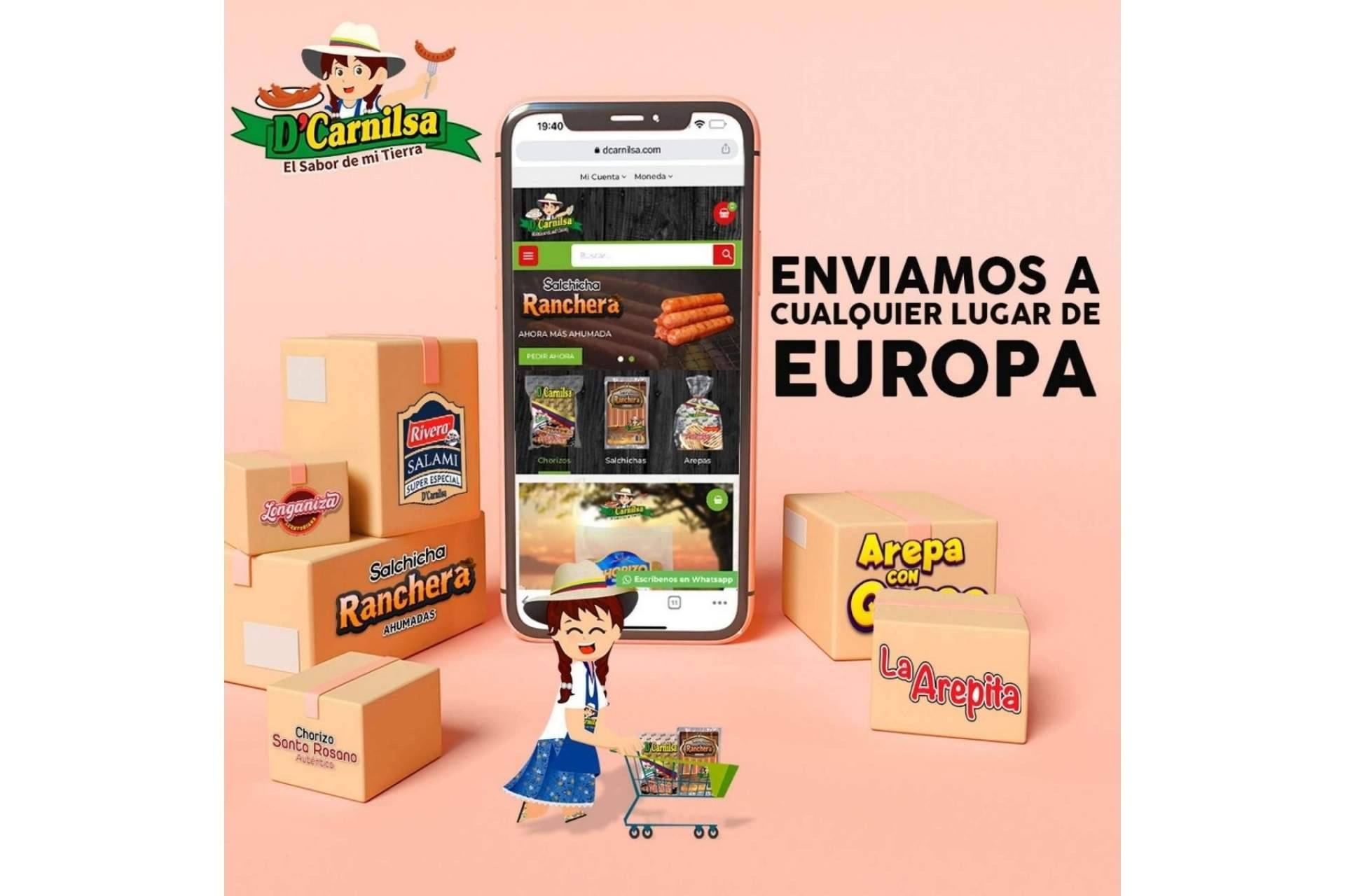 El chorizo Santa Rosano disponible en D'Carnilsa es uno de los mejores chorizos colombianos