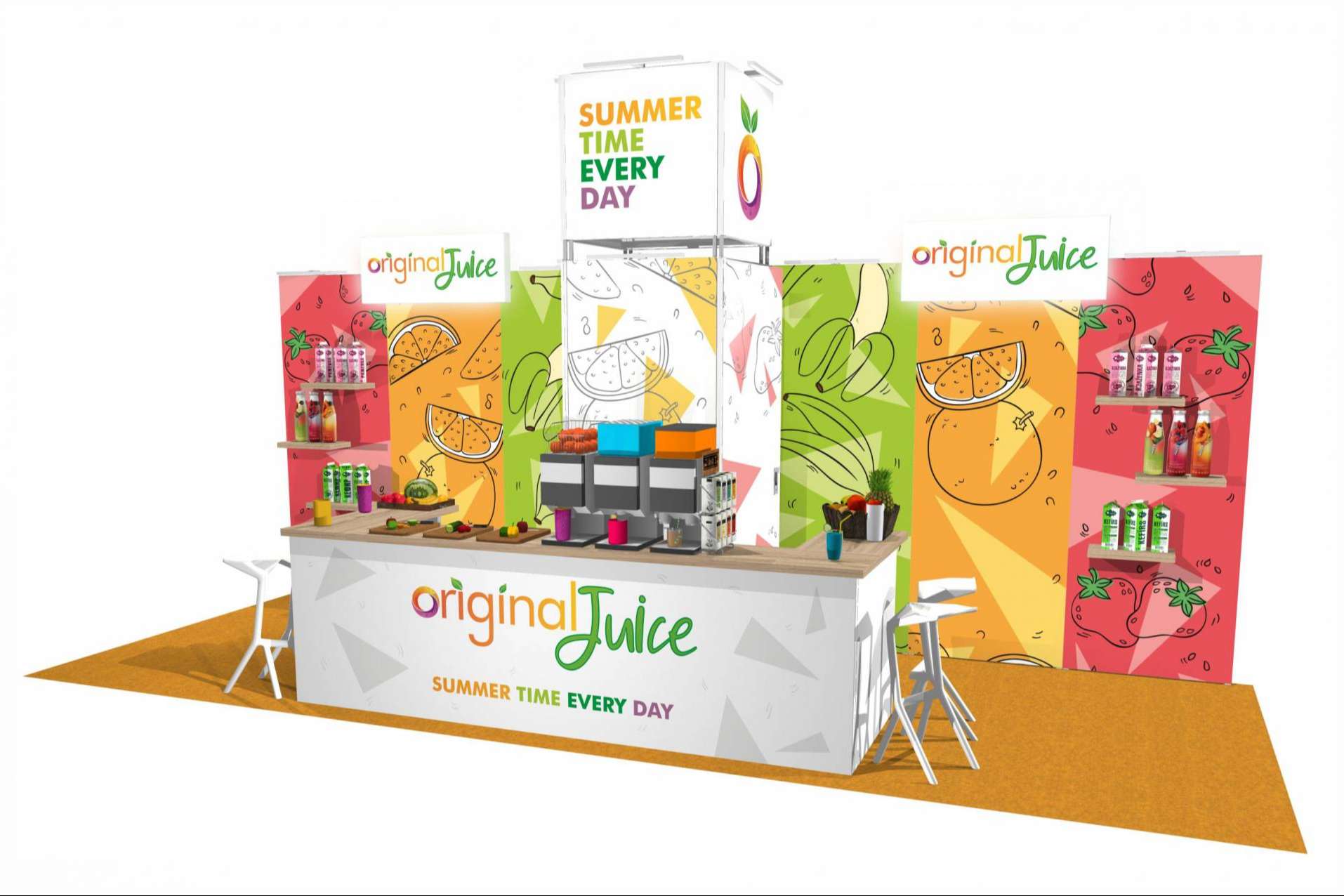 El stand de Olika Stands que se adapta a las necesidades de cualquier evento y empresa