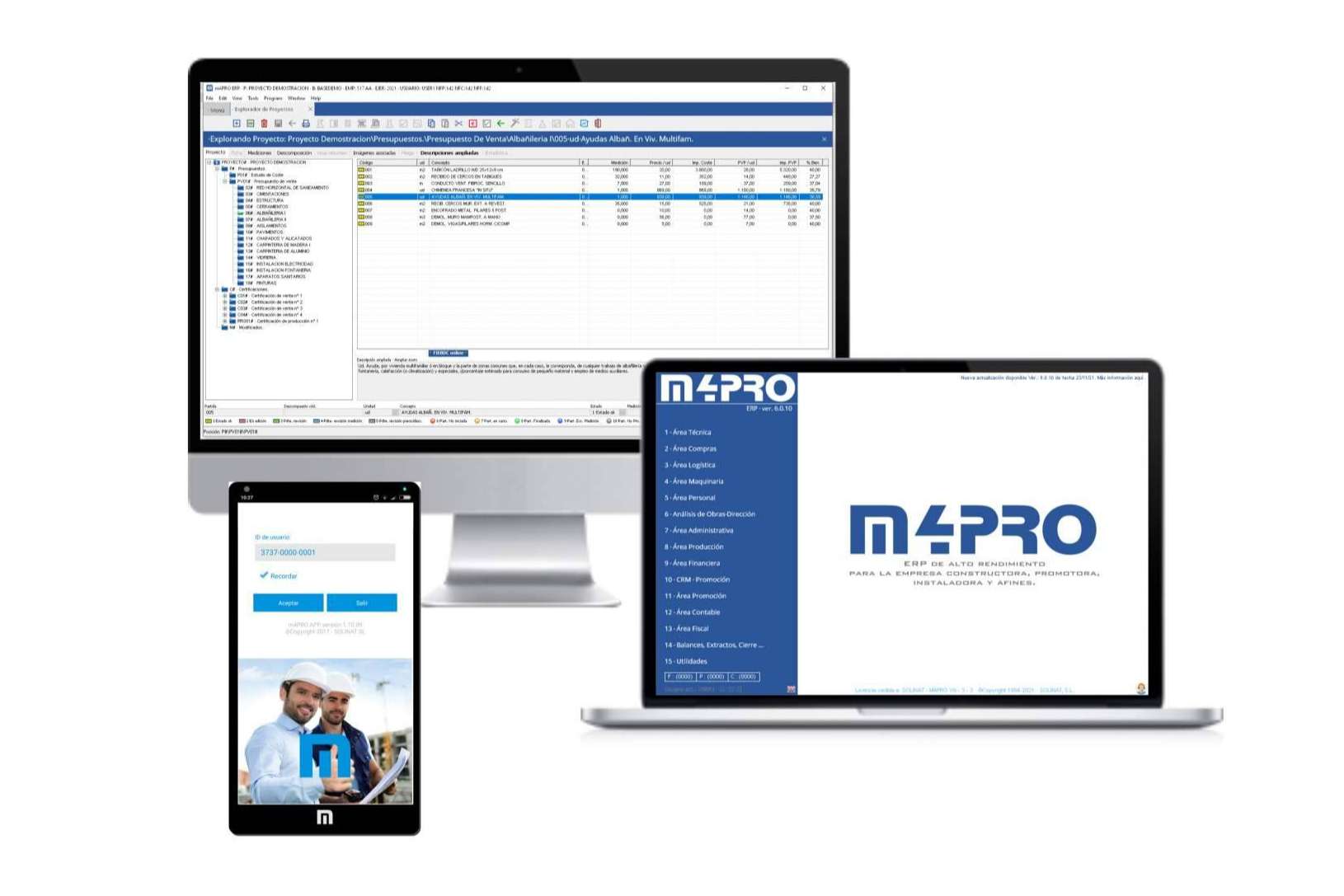 Empresas constructoras, gestión avanzada de ofertas y pedidos