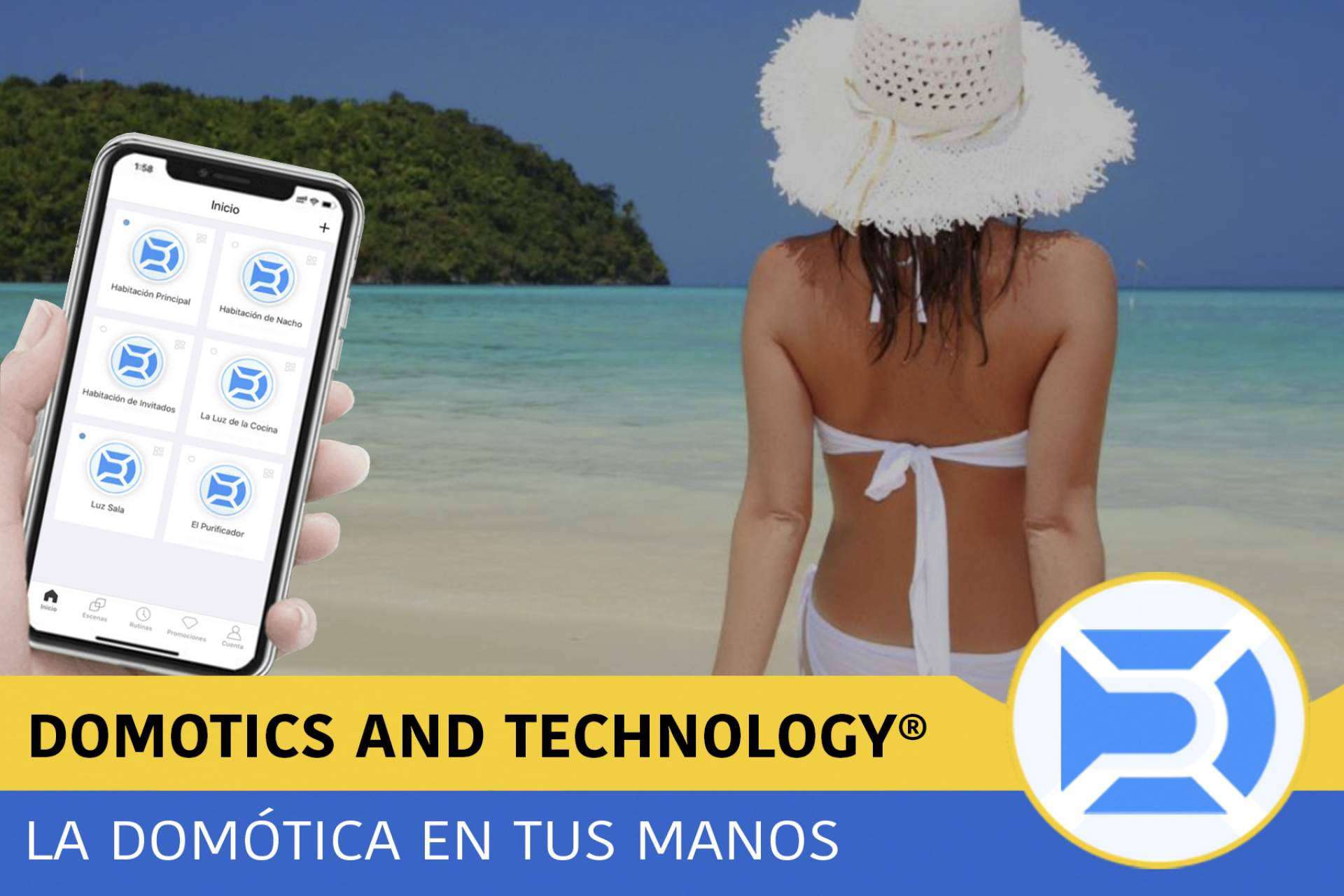Las soluciones de domótica de Domotics and Technology como el SWITCH WIFI INTELIGENTE facilitan la automatización de los hogares