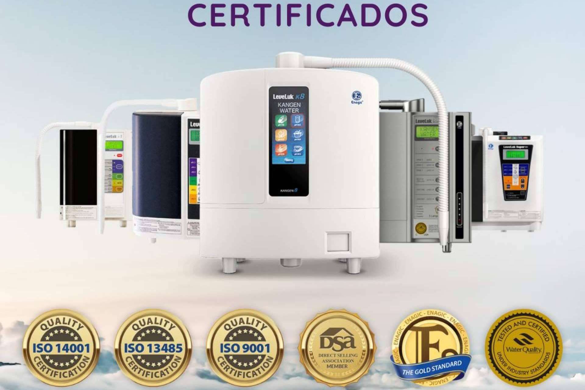 Agua Kangen para toda la familia rica en antioxidantes e hidrogeno fresco con el dispositivo Leveluk K8