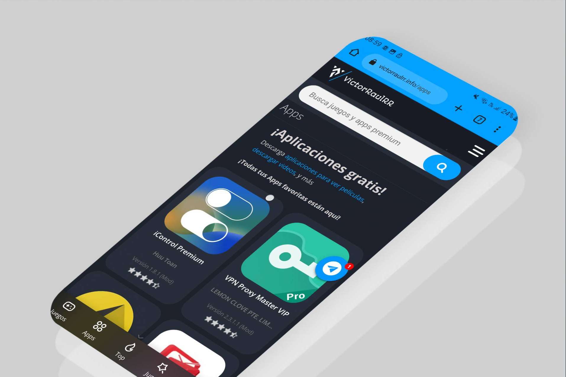 Uno de los sitios más recomendados para descargar Apps Premium APK, VictorRaulRR