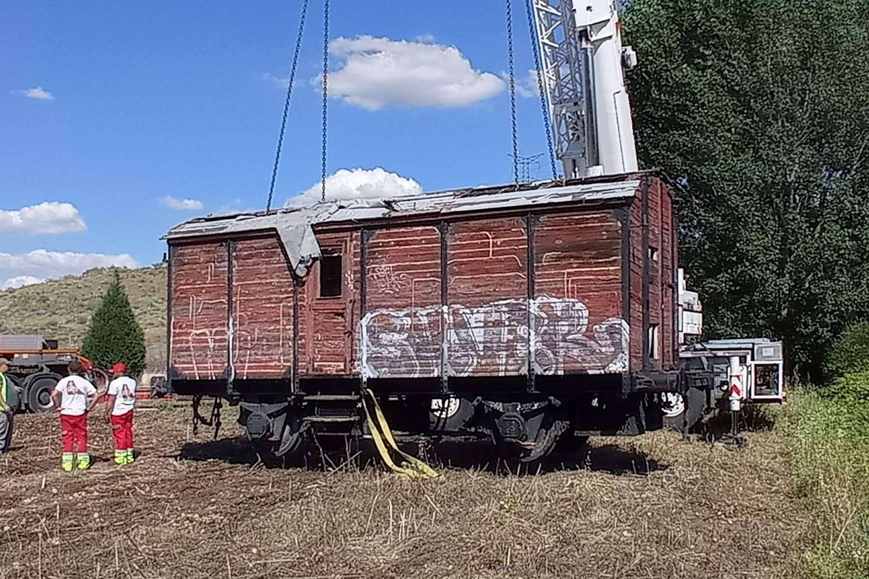 Preservado un histórico furgón de ferrocarril por parte de la Fundación del Patrimonio Ferroviario