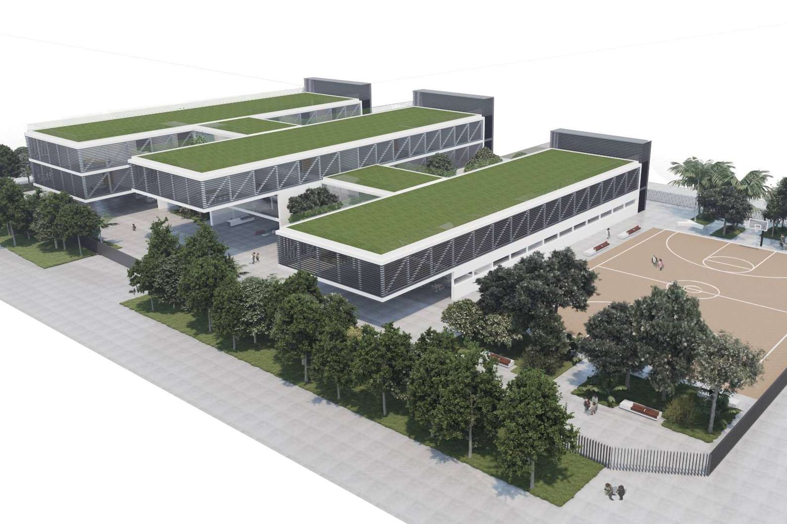 ¿Cuál es la propuesta de arquitectura de Blesarq Estudio para el IES La Patacona?