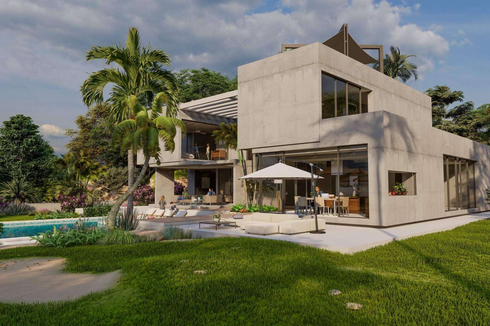 La nueva tendencia para el año 2023 de casas con piscina y jardín, con la inmobiliaria Cano & Pujol