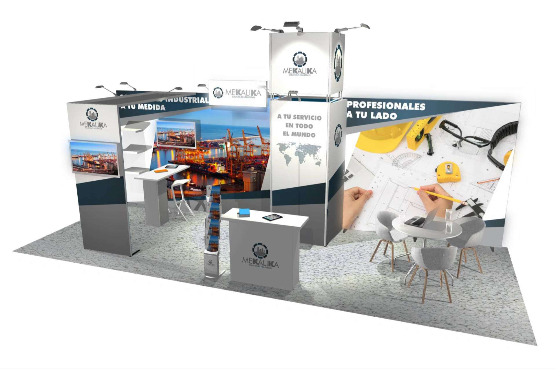 El renting para un stand portátil con Olika