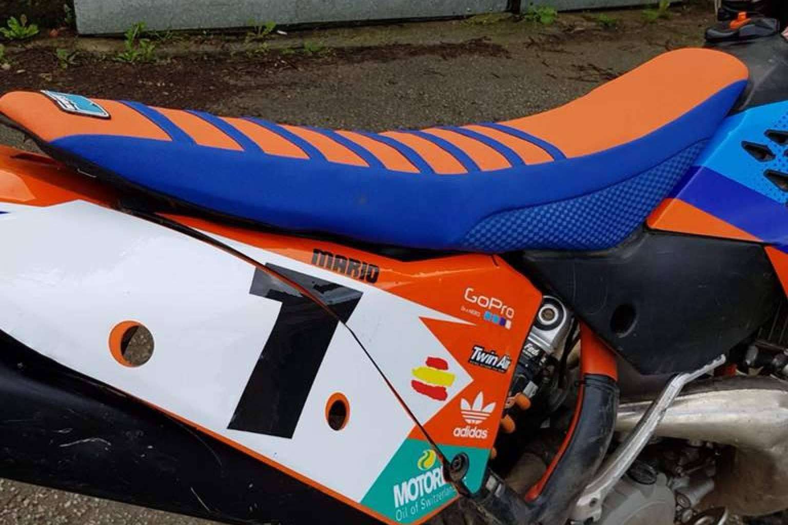 Funda de asiento KTM de la mano de JM Fundas