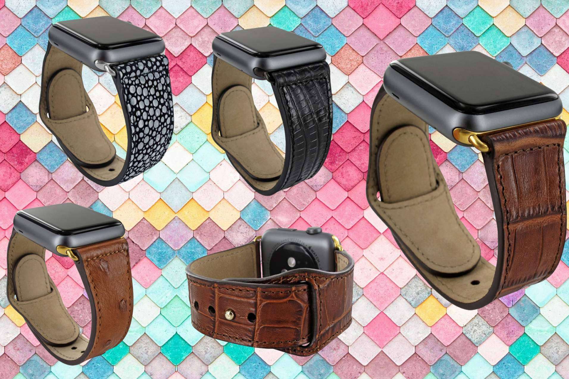 Correa en piel de extrema calidad para los Apple Watch, con Piel Frama