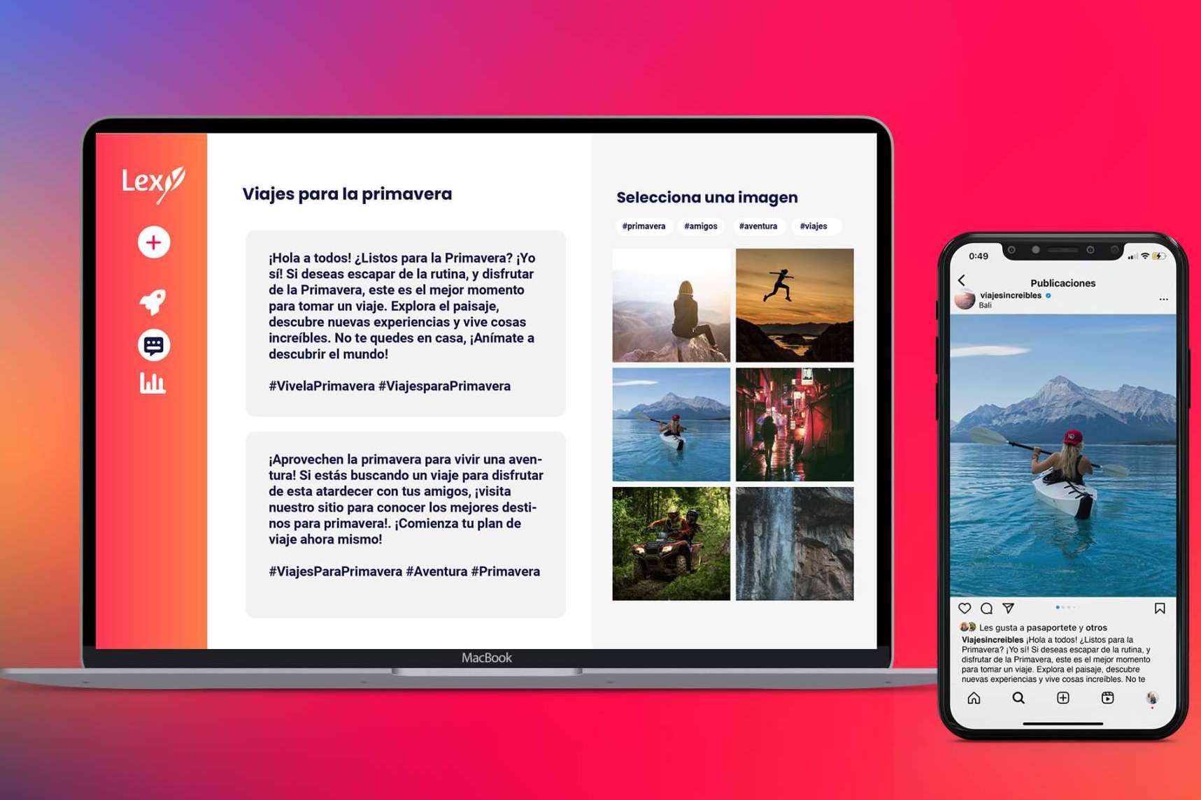 Cómo ahorrar tiempo al crear contenido para las redes sociales con la IA de Lexy