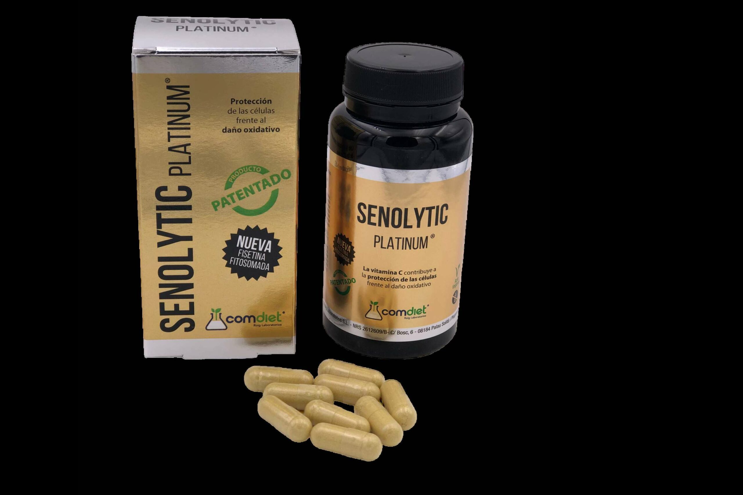 Cuidado de la salud con Senolytic Platinum, el complemento alimenticio de Comdiet Roig Laboratorios