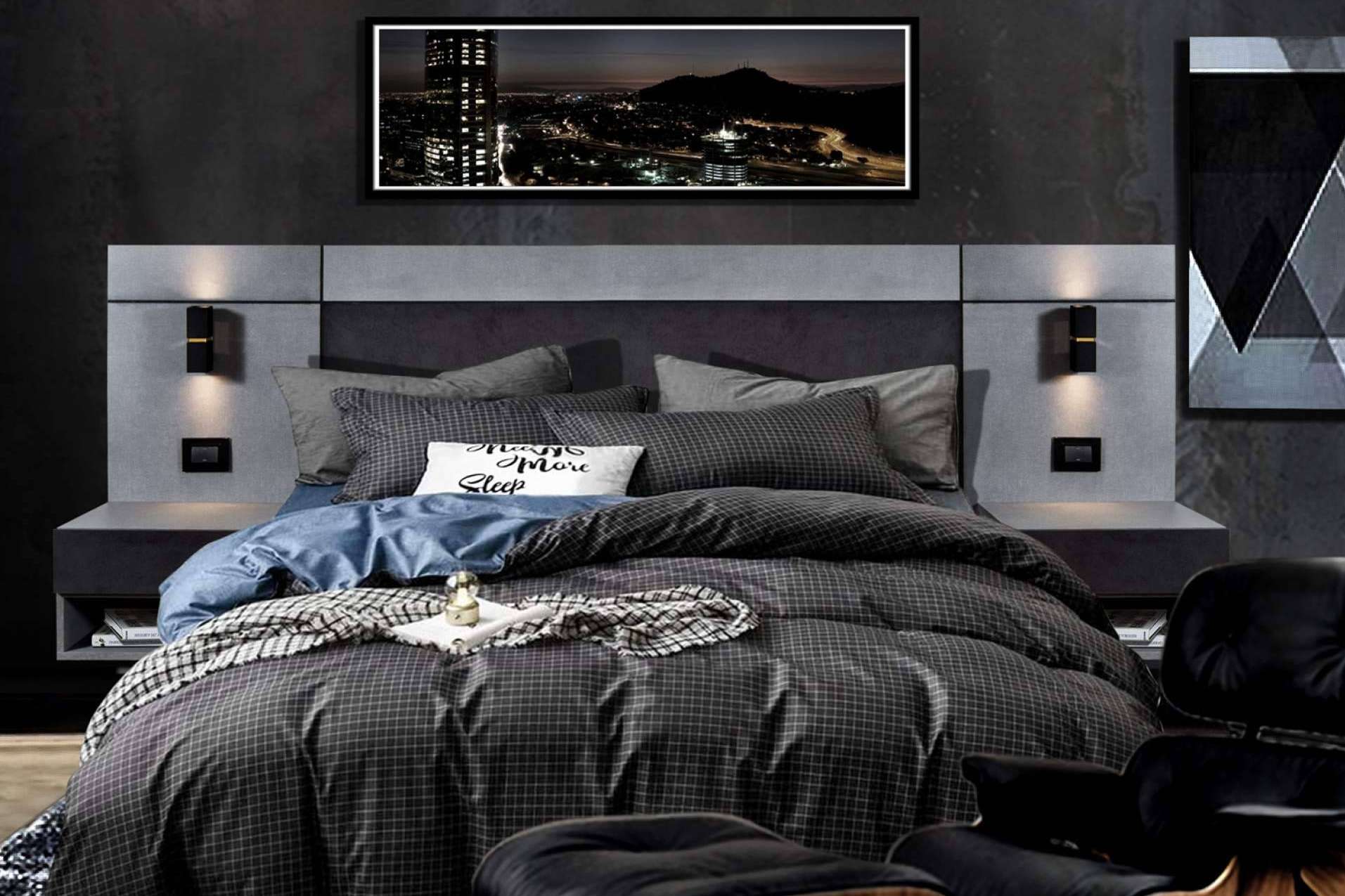Diseño y fabricación de respaldos de cama y rack TV para espacios funcionales, con Webdecor