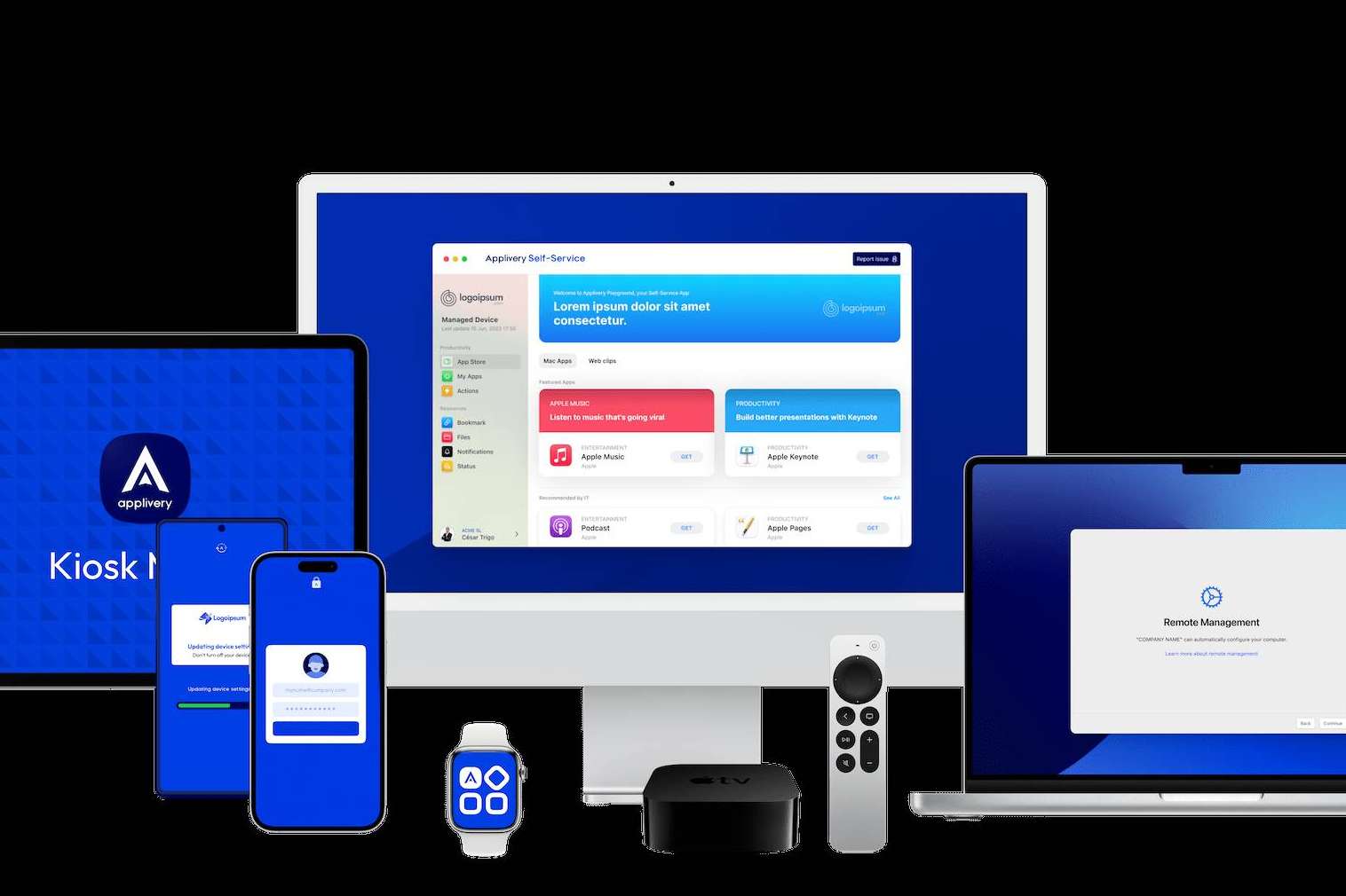 Consolidar la gestión de dispositivos Android , Apple y Windows