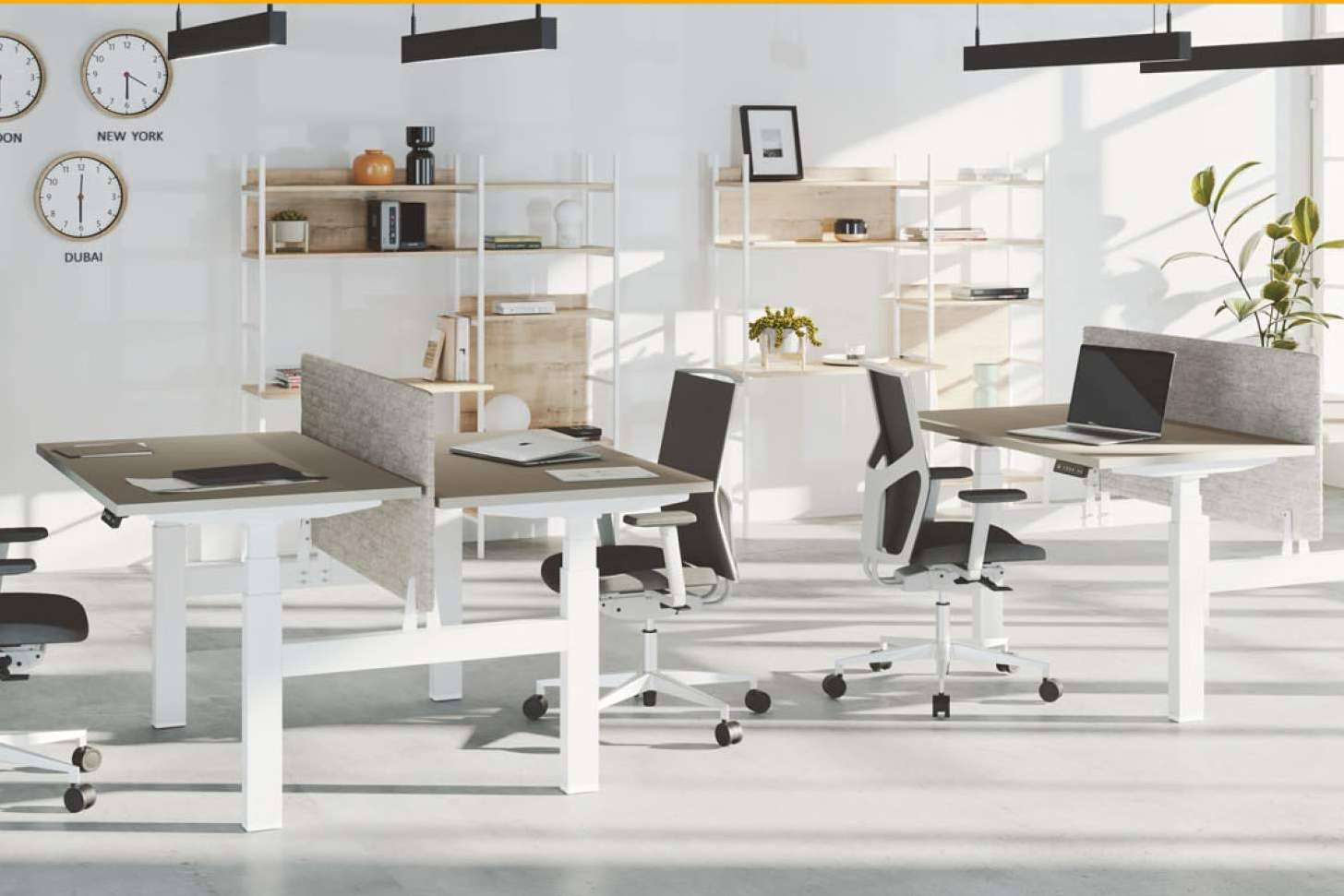 Mejorar la ergonomía del trabajo con mesas regulables de altura de OfficeDeco