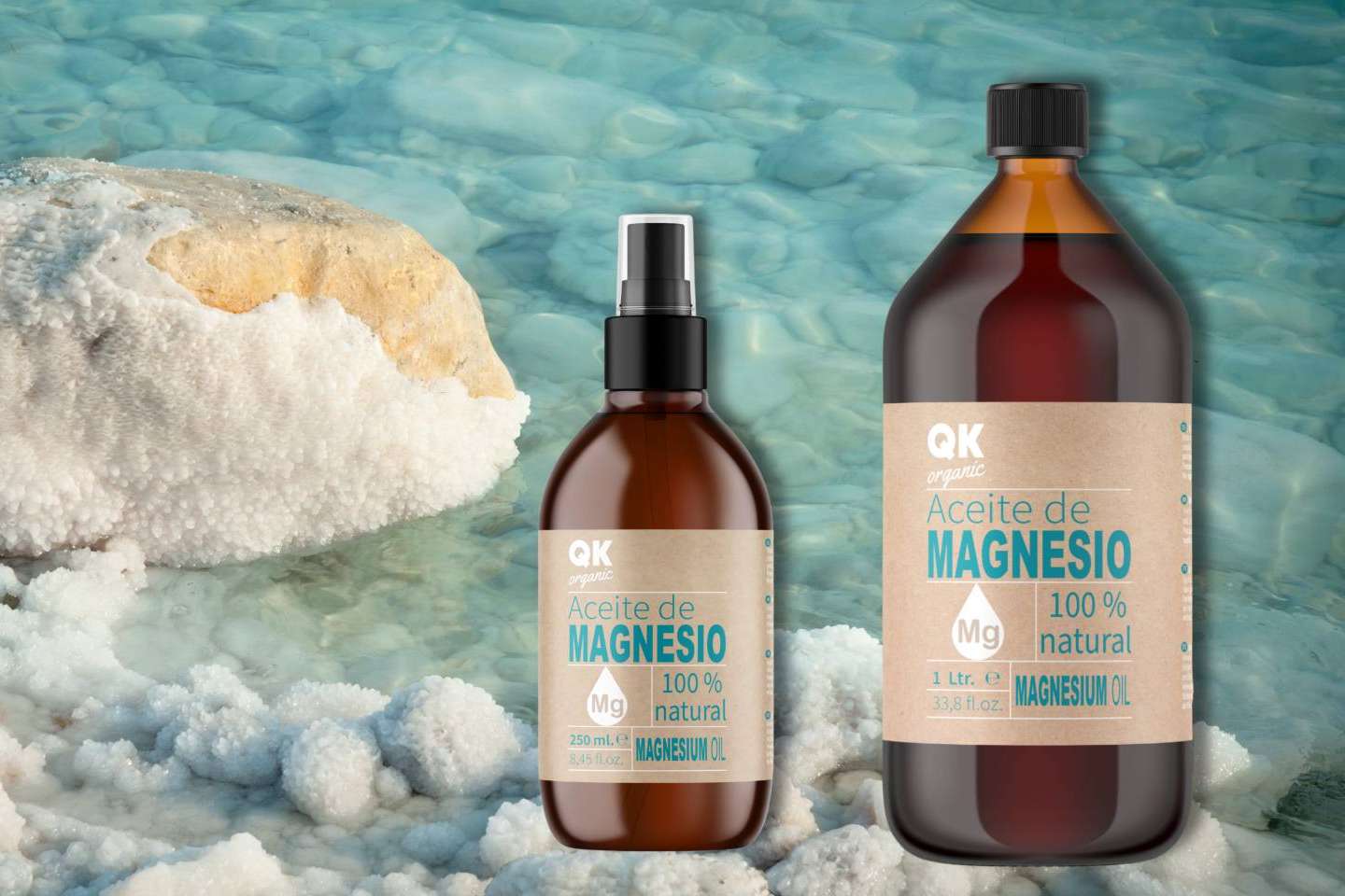 El uso del aceite de magnesio en cosmética, explicado por QKnatur