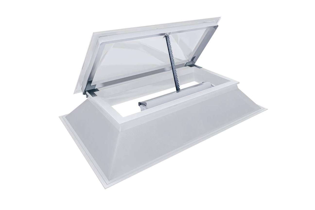 La instalación de una claraboya eléctrica es una solución cómoda para iluminar y ventilar espacios