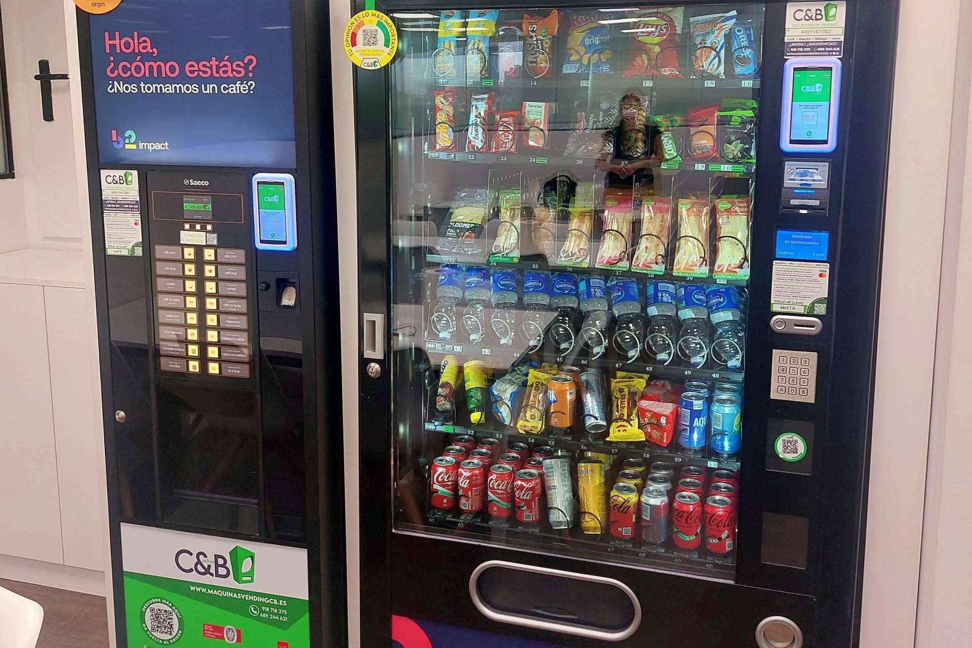 C&B Señor ofrece máquinas expendedoras automáticas para un abastecimiento eficiente