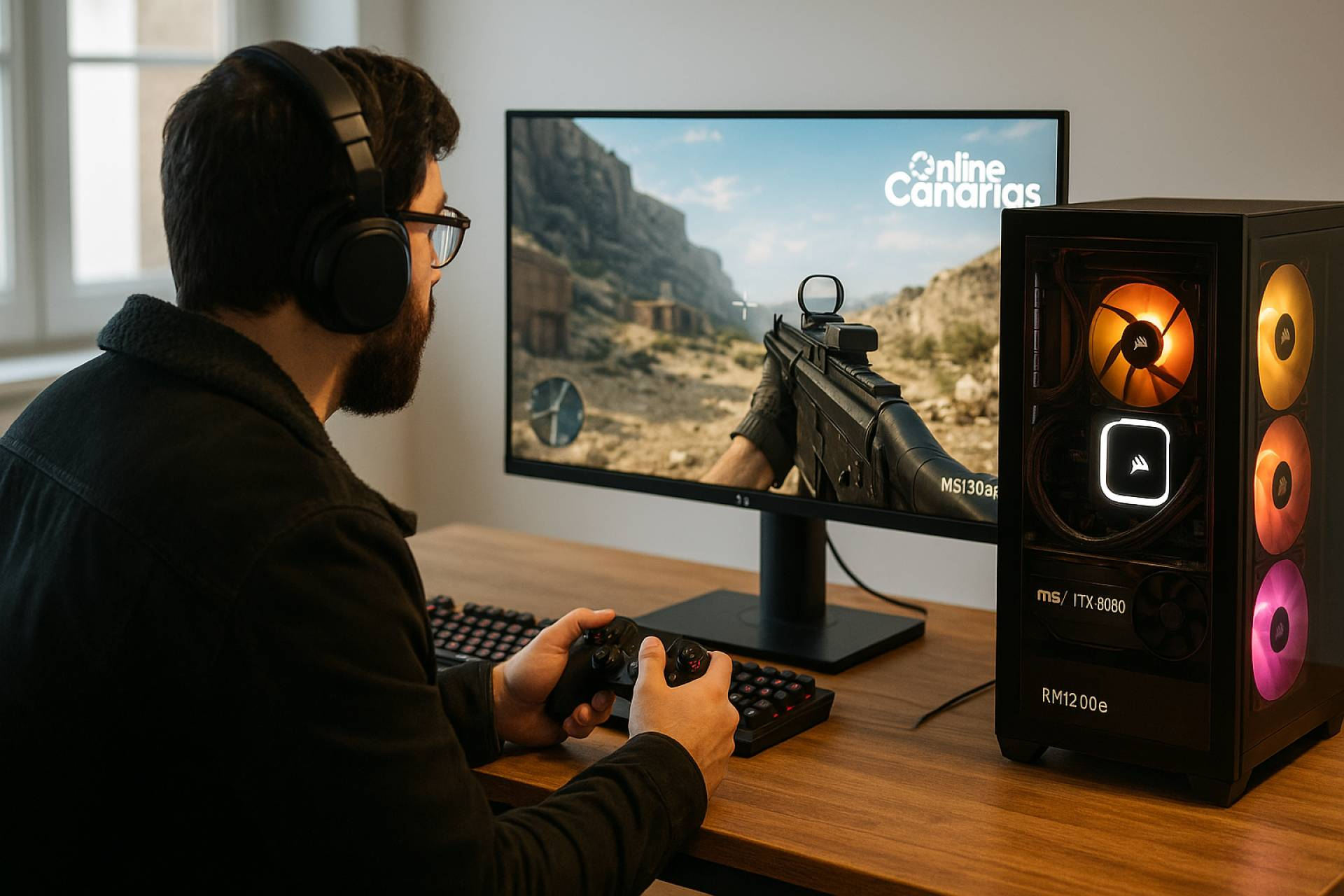 Colaboración entre Nate Gentile y Online Canarias para facilitar el acceso a PC gaming en las islas