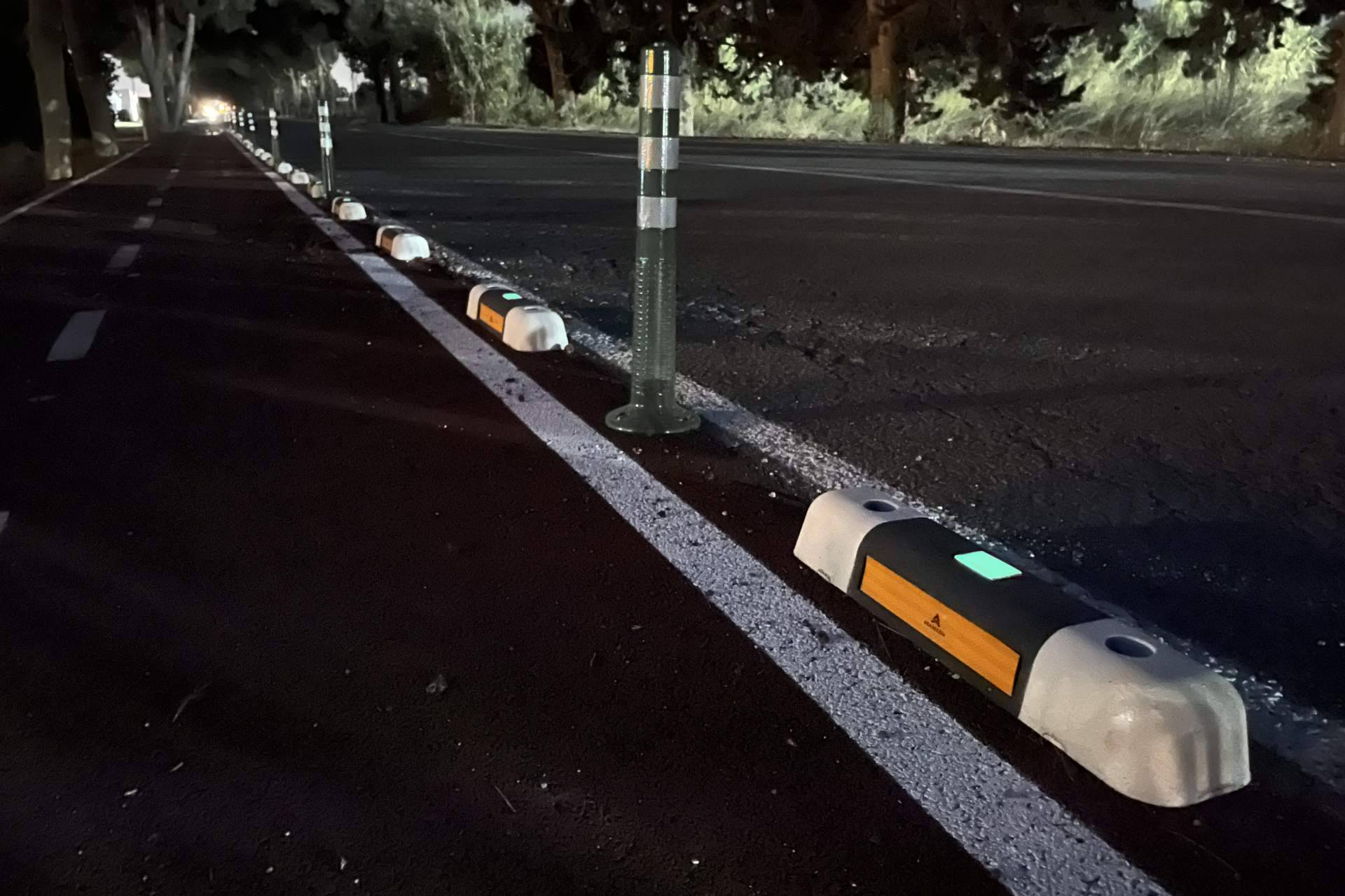 La movilidad urbana se refuerza con nuevos carriles bici fotoluminiscentes de Abadecom Urban