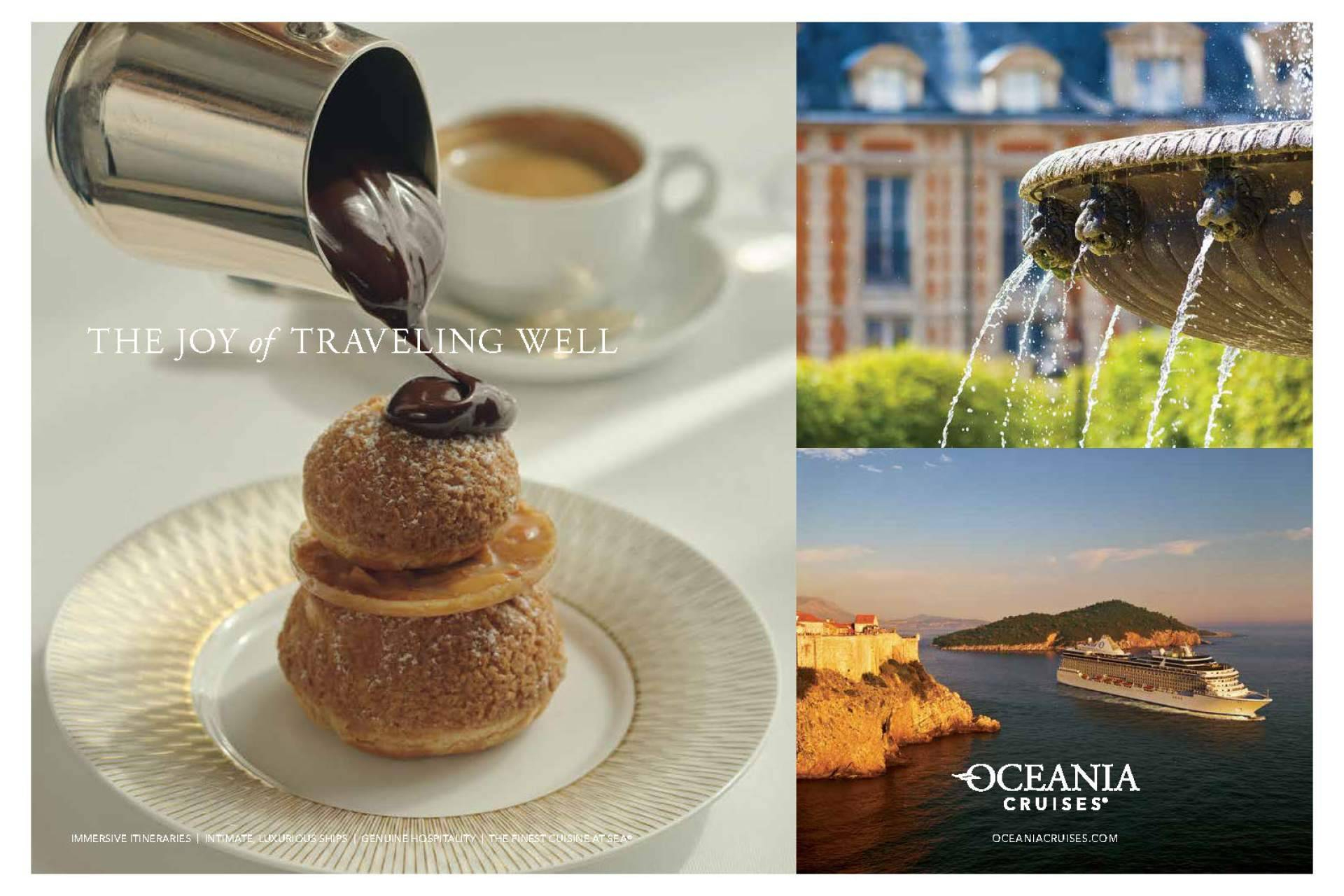 Oceania Cruises presenta su nueva campaña global “The Joy of Traveling Well”